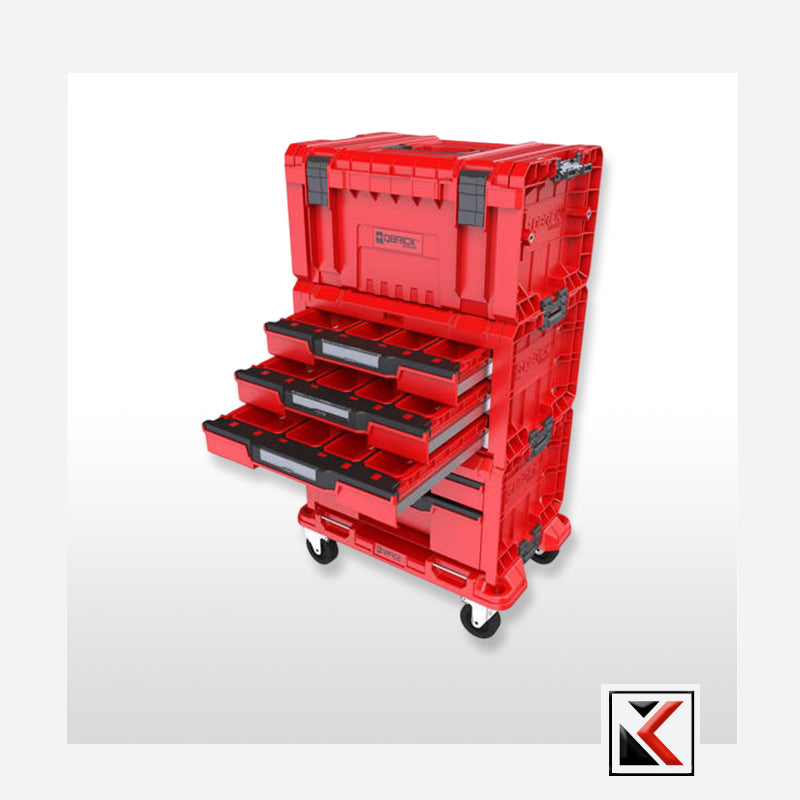 Qbrick System PRO Drawer Workshop Set 4 Red