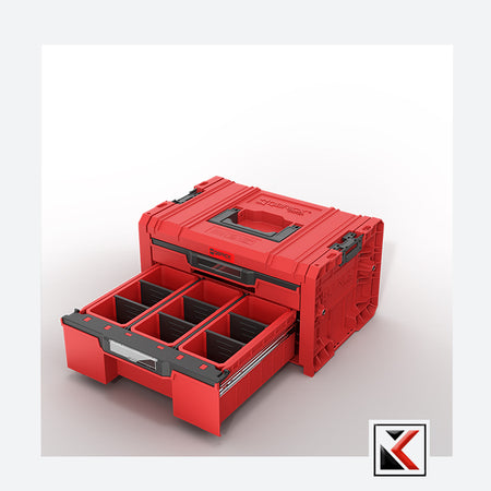 Qbrick System PRO Drawer Workshop Set 4 Red