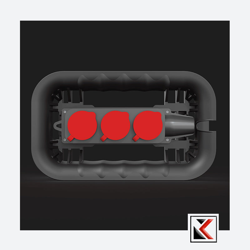 Qbrick System Custom Cable Winder met een elektrische strip