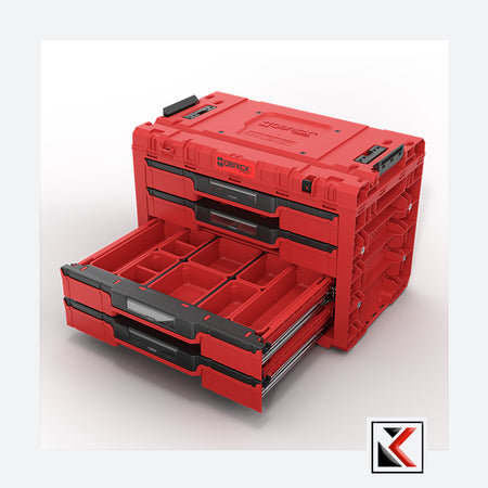 Qbrick System PRIME Drawer 4 Toolbox Expert Red Ultra HD