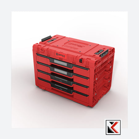 Qbrick System PRIME Drawer 4 Toolbox Expert Red Ultra HD