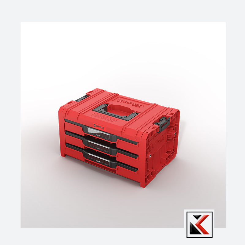 Qbrick System PRO Drawer Workshop Set 3 Red