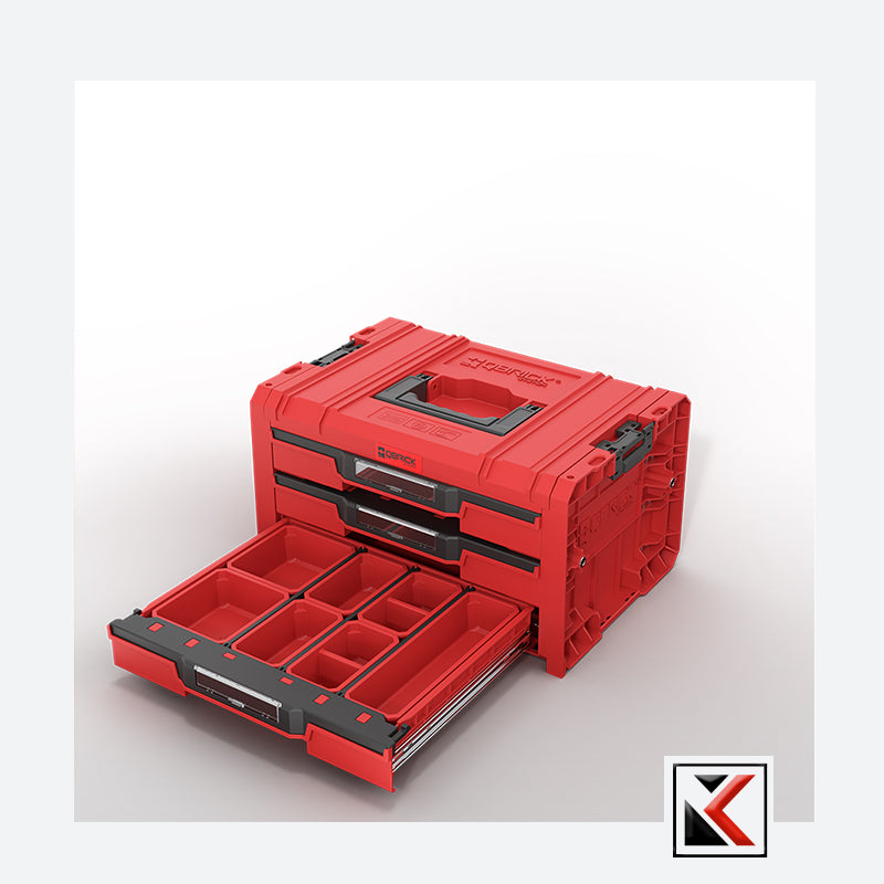 Qbrick System PRO Drawer Workshop Set 3 Red