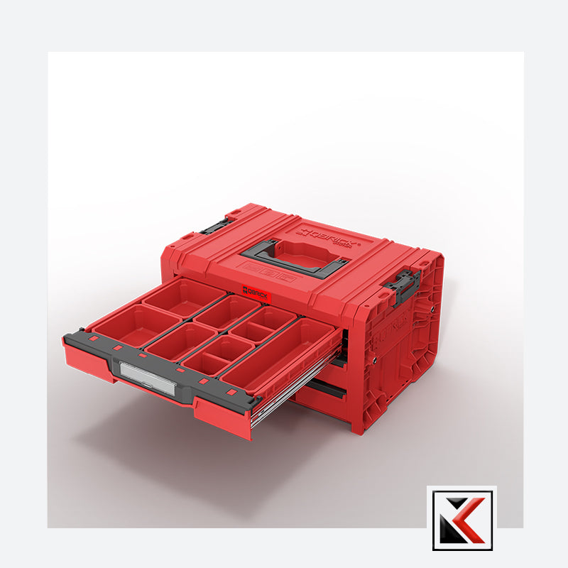 Qbrick System PRO Drawer Workshop Set 3 Red