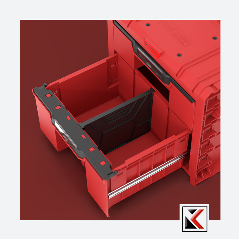 Qbrick System PRO Cart 2.0 Plus Drawer 2 Red Ultra HD