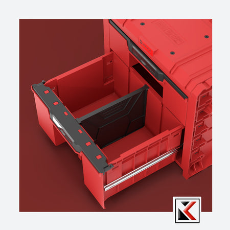 Qbrick System PRO Cart 2.0 Plus Drawer 2 Red Ultra HD