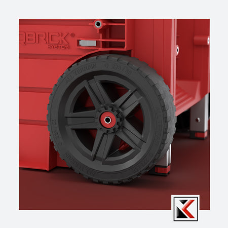 Qbrick System PRO Cart 2.0 Plus Drawer 3 Red Ultra HD