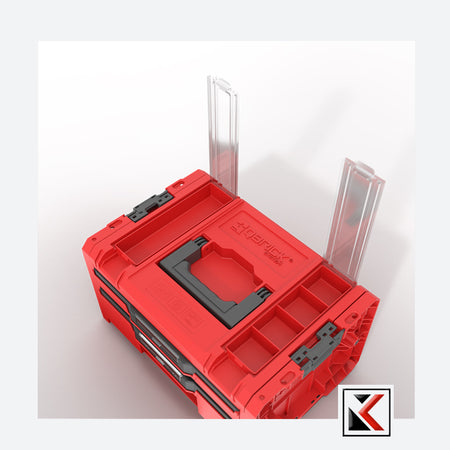 Qbrick System PRO Drawer 2 Toolbox 2.0 Profi Expert Red Ultra