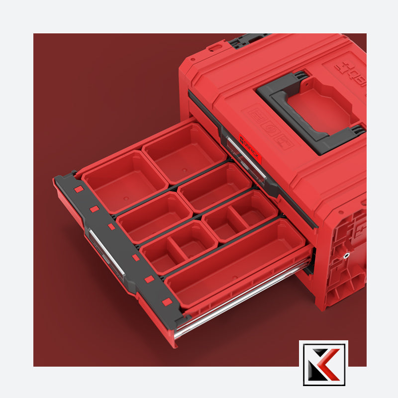 Qbrick System PRO Drawer 3 Toolbox Expert Red Ultra HD