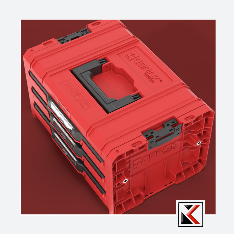 Qbrick System PRO Drawer 3 Toolbox Expert Red Ultra HD