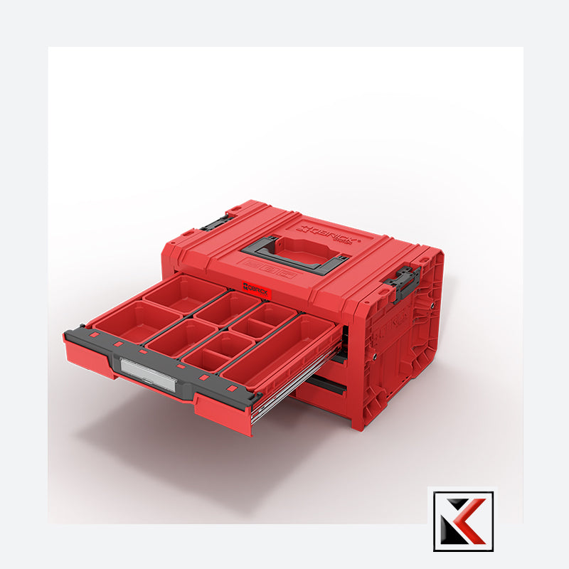 Qbrick System PRO Drawer 3 Toolbox Expert Red Ultra HD
