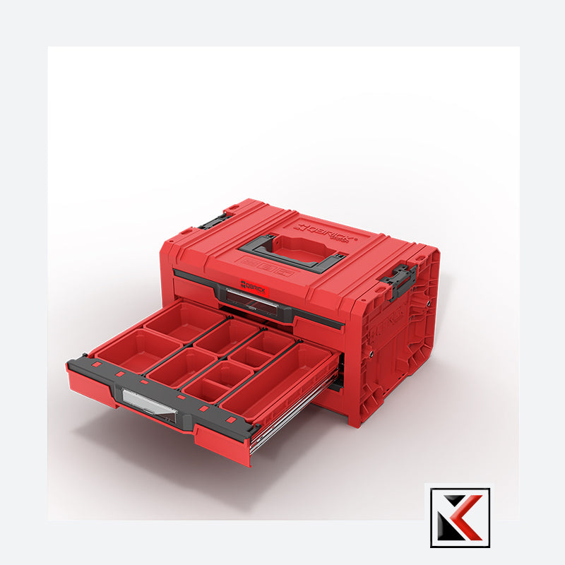 Qbrick System PRO Drawer 3 Toolbox Expert Red Ultra HD