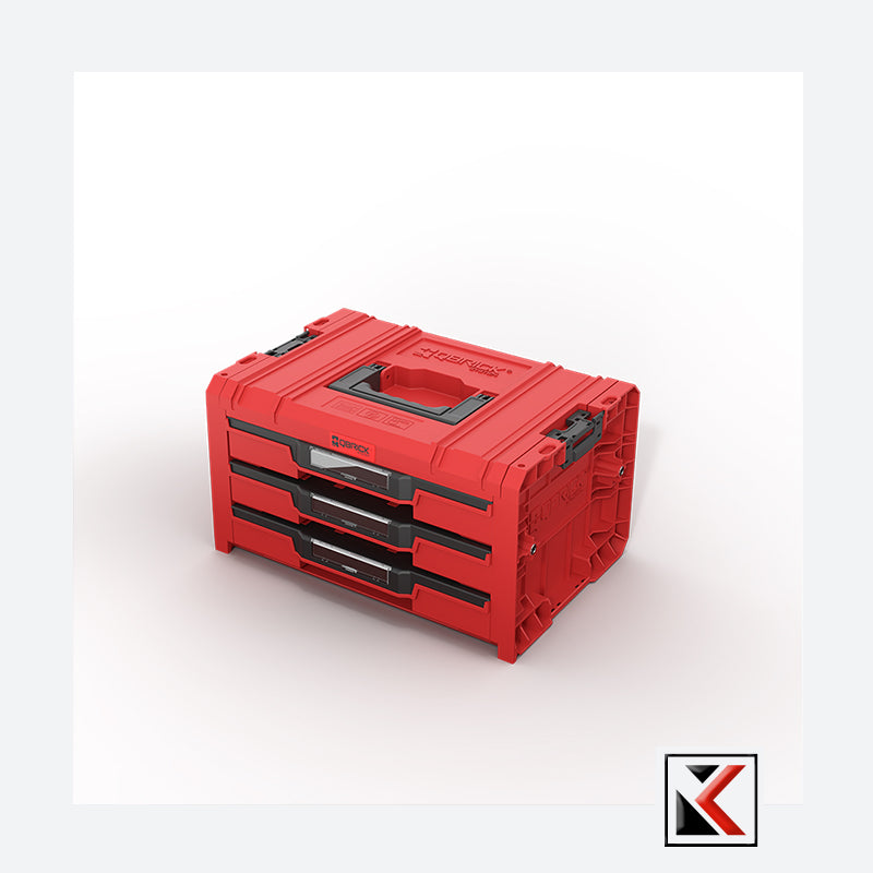 Qbrick System PRO Drawer 3 Toolbox Expert Red Ultra HD