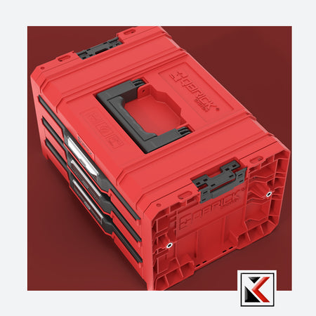 Qbrick System PRO Drawer 3 Toolbox Expert Red Ultra HD