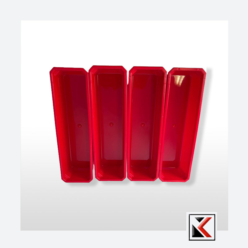 Set FX gereedschapsplaat met 4 lange Qbrick bakken