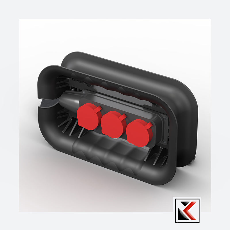 Qbrick System Custom Cable Winder met een elektrische strip
