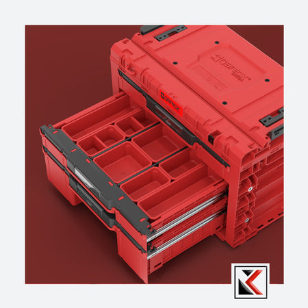 Qbrick System PRIME Drawer 3 Toolbox Expert Red Ultra HD