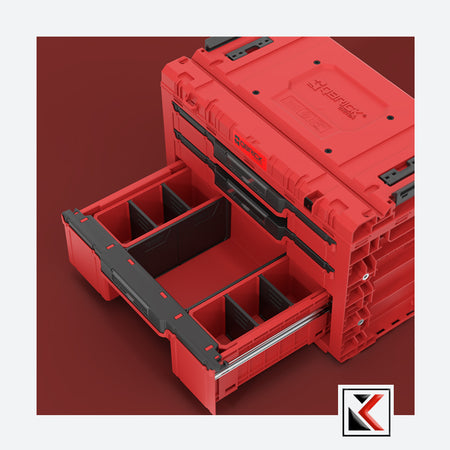 Qbrick System PRIME Drawer 3 Toolbox Expert Red Ultra HD
